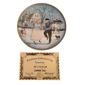 P. Buckley Moss Plate "The Anniversary" 10"